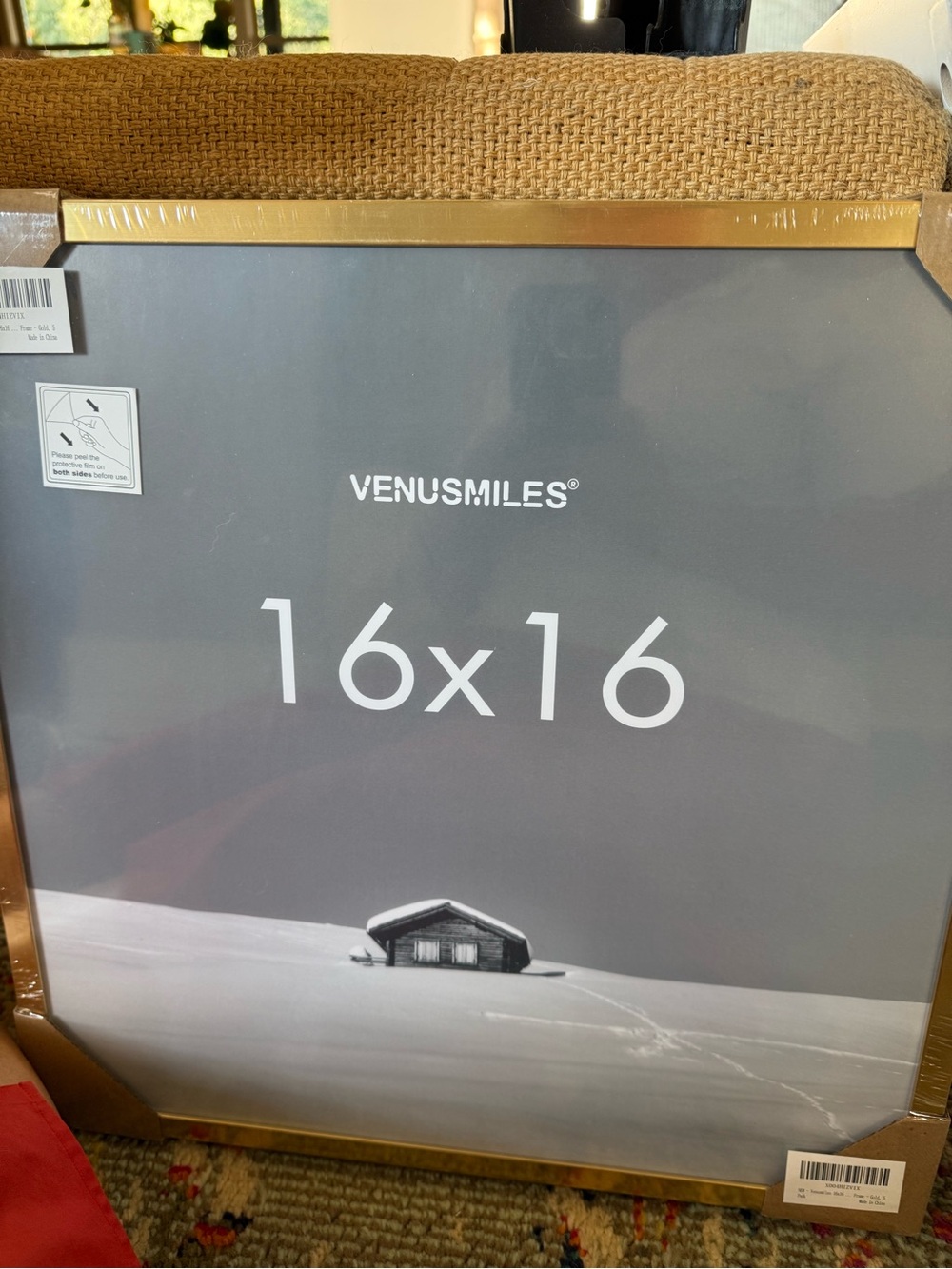 Gold 16x16 Square Picture Frame